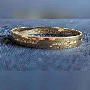 Kate Spade Best Friend Ever Gold Toned Cuff